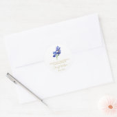 Sticker Rond Paquet de graines commémoratives Iris simple (Enveloppe)