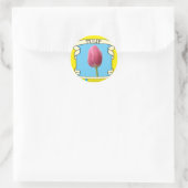 Sticker Rond Paquet de graines de Tulip (Sac)