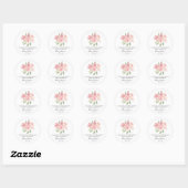 Sticker Rond Paquet de graines funéraires commémoratives Rose (Feuille)