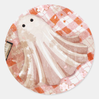 Sticker Rond Par moi-même accrochant la tapisserie