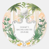 Sticker Rond Par-Tee avant le Tee | Week-end entre filles de go (Devant)