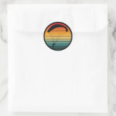 Sticker Rond Parachute Rétro Vintage (Sac)
