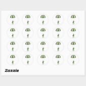 Sticker Rond Parachutiste (Feuille)