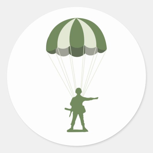 Sticker Rond Parachutiste (Devant)
