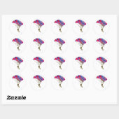 Sticker Rond Parachutiste (Feuille)
