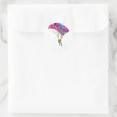 Sticker Rond Parachutiste (Sac)