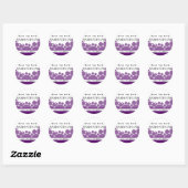 Sticker Rond Parade Poka Dot | violet (Feuille)