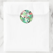 Sticker Rond Paradis floral II (Sac)