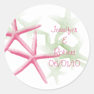 Sticker Rond Paradis tropical vert et rose