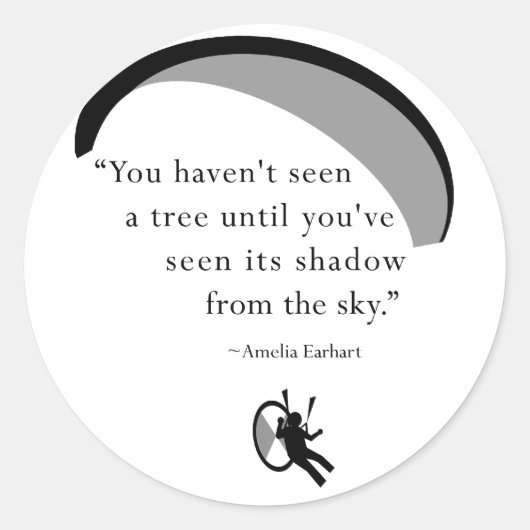 Sticker Rond paraEarhart (Devant)