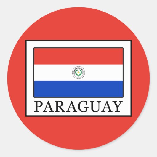 Sticker Rond Paraguay (Devant)