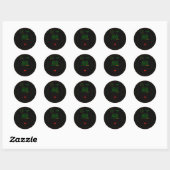 Sticker Rond Paranormal Ghost Tracker Radar Display Scanner Art (Feuille)