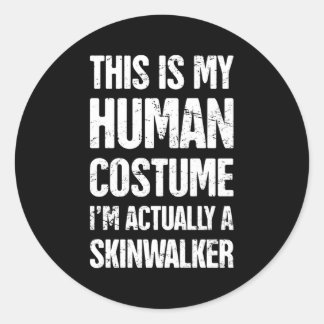 Sticker Rond Paranormal Occult Skinwalker