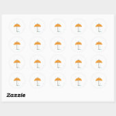 Sticker Rond Parapluie (Feuille)