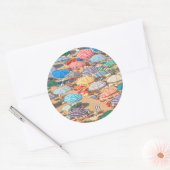 Sticker Rond Parapluie 1 (Enveloppe)