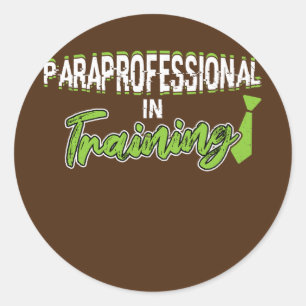 Sticker Rond Paraprofessionnel en formation