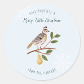 Sticker Rond Parbande | 12 Jour de Noël (Devant)