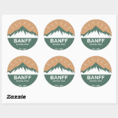 Sticker Rond Parc national Banff (Feuille)