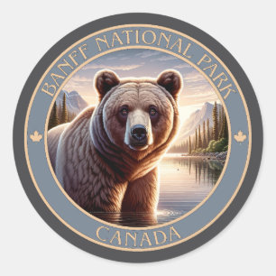 Sticker Rond Parc national Banff Canada
