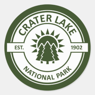 Sticker Rond Parc national de Crater Lake
