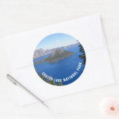 Sticker Rond Parc national de Crater Lake (Enveloppe)