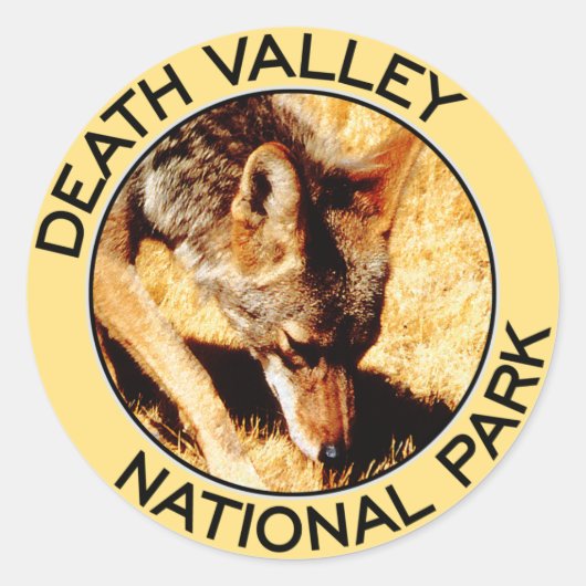 Sticker Rond Parc national de Death Valley (Devant)