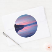 Sticker Rond Parc national de Death Valley. Badwater à l'aube (Enveloppe)