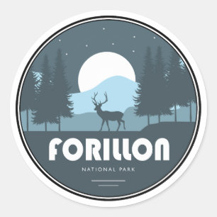 Sticker Rond Parc national de Forillon Deer
