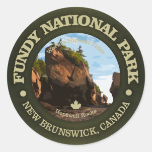 Sticker Rond Parc national de Fundy