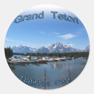 Sticker Rond Parc national de Grand Teton, États-Unis, Montana