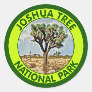 Sticker Rond Parc national de Joshua Tree, Californie