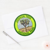 Sticker Rond Parc national de Joshua Tree, Californie (Enveloppe)