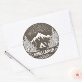 Sticker Rond Parc national de Kings Canyon (Enveloppe)
