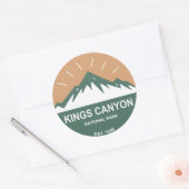 Sticker Rond Parc national de Kings Canyon (Enveloppe)