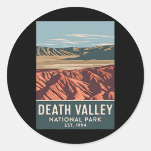 Sticker Rond Parc national de la vallée de la Mort Camping rand