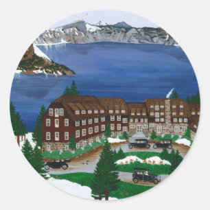 Sticker Rond Parc national de lac crater