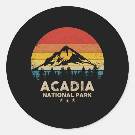 Sticker Rond Parc national de l'Acadie (Devant)