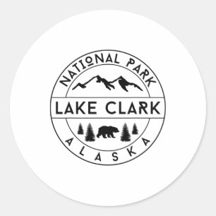 Sticker Rond Parc national de Lake Clark Alaska Nature Randonné