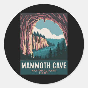 Sticker Rond Parc national de Mammoth Cave Camping randonnée vi