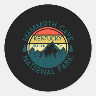 Sticker Rond Parc national de Mammoth Cave Kentucky Randonnée d