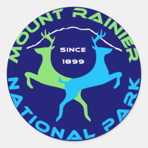 Sticker Rond Parc national de mont Rainier