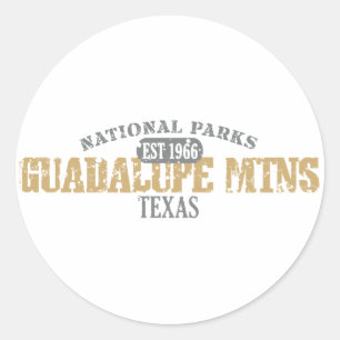 Sticker Rond Parc national de montagnes de Guadalupe