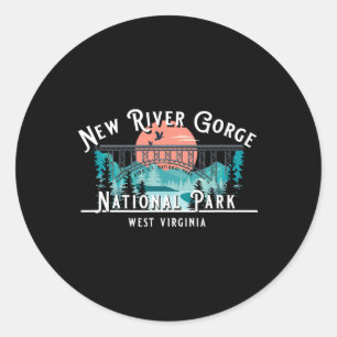 Sticker Rond Parc national de New River Gorge Virginie-Occident