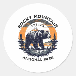 Sticker Rond Parc national de Rocky Mountain