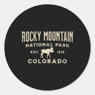 Sticker Rond Parc national de Rocky Mountain Colorado États-Uni