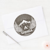 Sticker Rond Parc national de Sequoia (Enveloppe)
