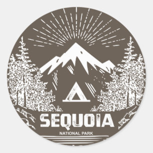Sticker Rond Parc national de Sequoia