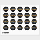 Sticker Rond Parc national de Wind Cave (Feuille)