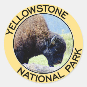 Sticker Rond Parc national de Yellowstone