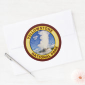Sticker Rond Parc national de Yellowstone (Enveloppe)